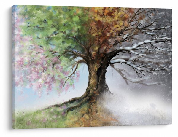 Obraz - Strom čtyř ročních období (70x50 cm)