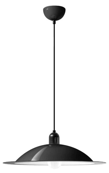 Závěsná lampa LED Stilnovo Lampiatta, Ø 50 cm, černá