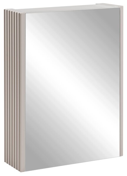 Rodan Zrcadlová Skříňka 40 cm - Šedá - Boční Panely Kašmír - Závěsná - Bezúchytková - 1dveřová - ELEGANCE