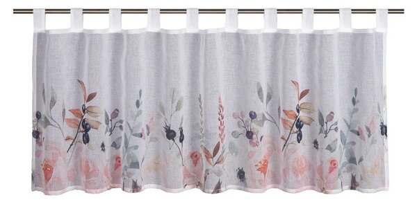 Bílá záclona 135x45 cm Floral – Sehlbach