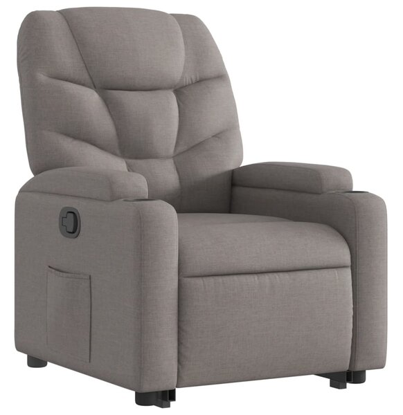 Zvedací polohovací křeslo taupe textil 3204604