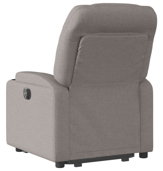 Zvedací polohovací křeslo taupe textil 3204604