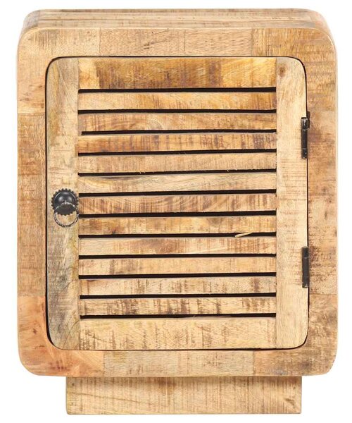 Noční stolek 40 x 30 x 50 cm hrubé mangovníkové dřevo 320462