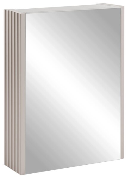 Rodan Zrcadlová Skříňka 40 cm - Šedá - Boční Panely Kašmír - Závěsná - Bezúchytková - 1dveřová - FLOW