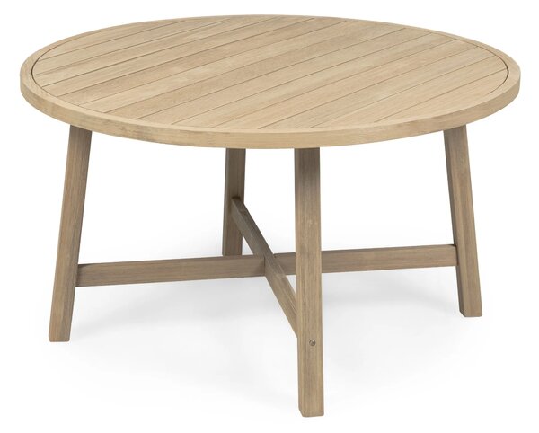 Hector Kulatý zahradní stůl Castello 130 cm z masivu akáciové dřevo/teak