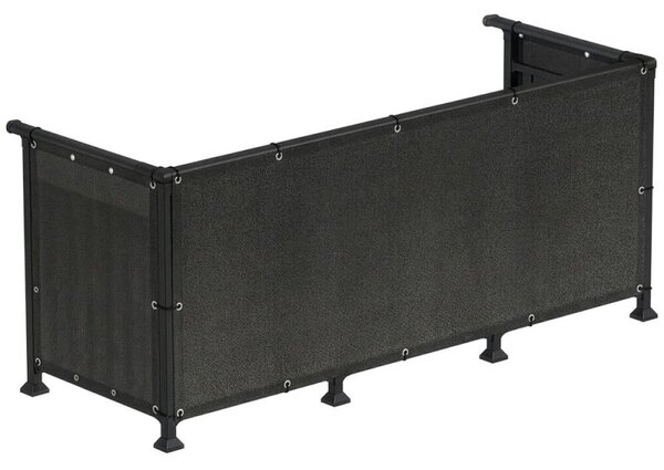 Zástěna na balkon 1x3 m SPRINGOS BN1027 antracit