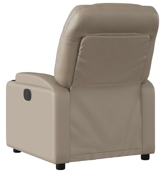 Elektrické polohovací křeslo cappuccino umělá kůže 3204650