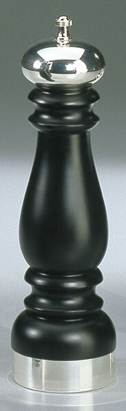 Chiarugi CLASSIC BLACK SILVER Mlýnek na pepř, matná černá barva, postříbřená mosaz