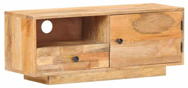 TV stolek 92 x 30 x 35 cm masivní mangovníkové dřevo 320466