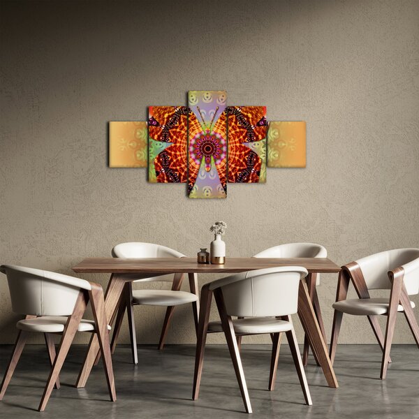 Obraz - Etno motýl (125x70 cm)