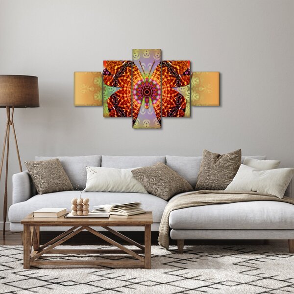 Obraz - Etno motýl (125x70 cm)