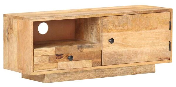 TV stolek 92 x 30 x 35 cm masivní mangovníkové dřevo 320466