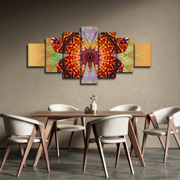 Obraz - Etno motýl (210x100 cm)