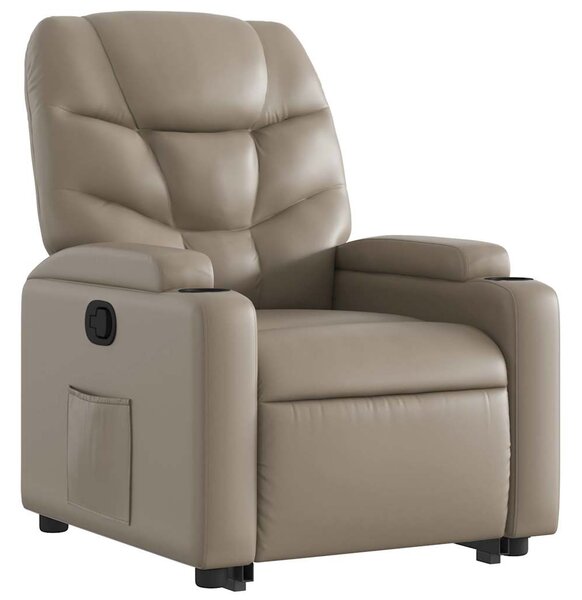 Zvedací polohovací křeslo cappuccino umělá kůže 3204664