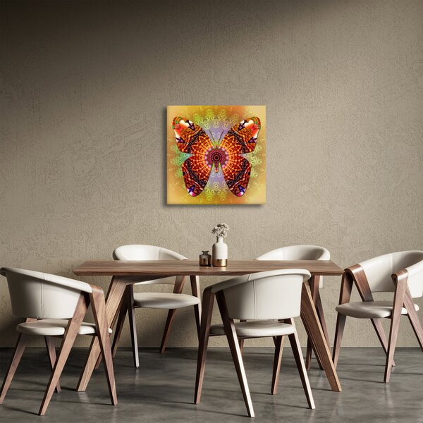 Obraz - Etno motýl (30x30 cm)