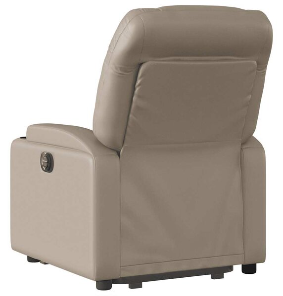 Zvedací polohovací křeslo cappuccino umělá kůže 3204664
