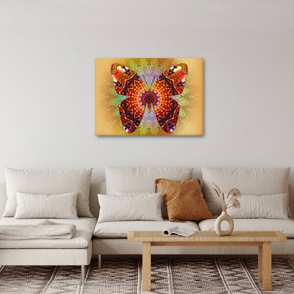 Obraz - Etno motýl (70x50 cm)
