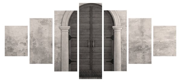 Obraz - Tajemné dveře (210x100 cm)