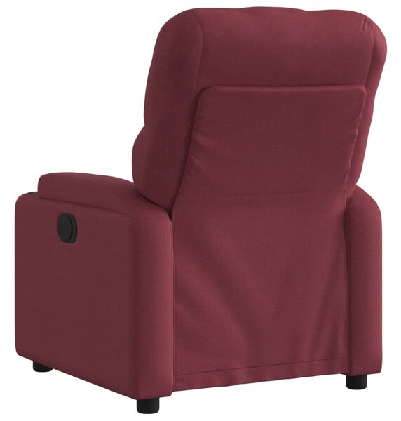 Elektrické polohovací křeslo vínové textil 3204689