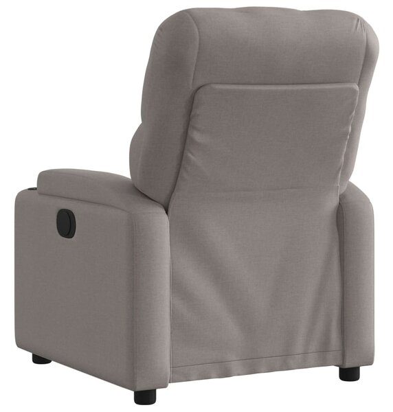 Elektrické polohovací křeslo taupe textil 3204694