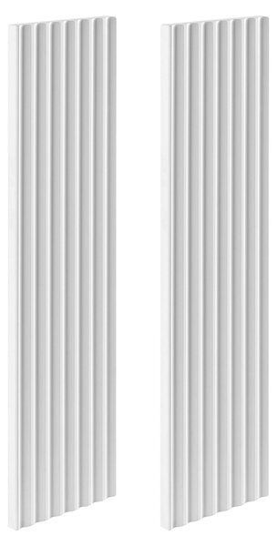 Rodan Zrcadlová Skříňka 40 cm - Šedá - Bílé Boční Panely - Závěsná - Bezúchytková - 1dveřová - VENA