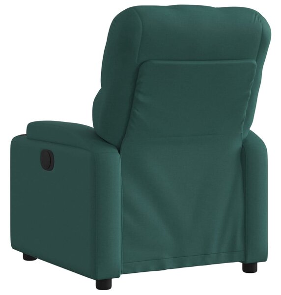 Elektrické polohovací křeslo tmavě zelené textil 3204692