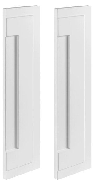 Rodan Zrcadlová Skříňka 40 cm - Šedá - Bílé Boční Panely - Závěsná - Bezúchytková - 1dveřová - CLASSIC