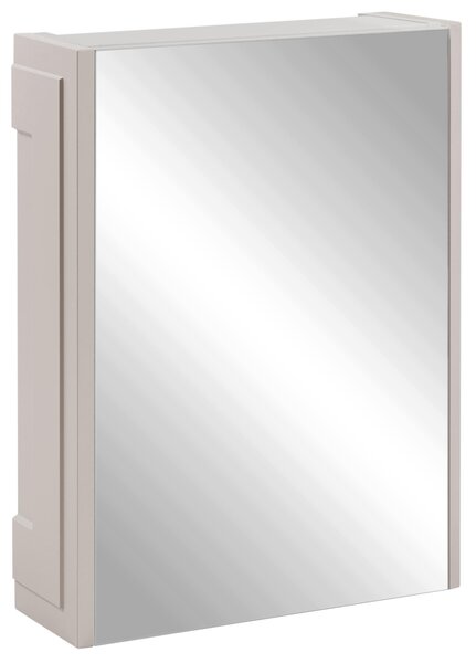 Rodan Zrcadlová Skříňka 40 cm - Šedá - Boční Panely Kašmír - Závěsná - Bezúchytková - 1dveřová - CLASSIC