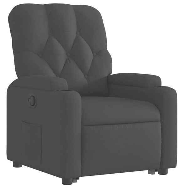 Zvedací polohovací křeslo černé textil 3204712
