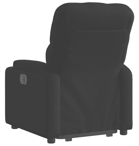 Zvedací polohovací křeslo černé textil 3204712