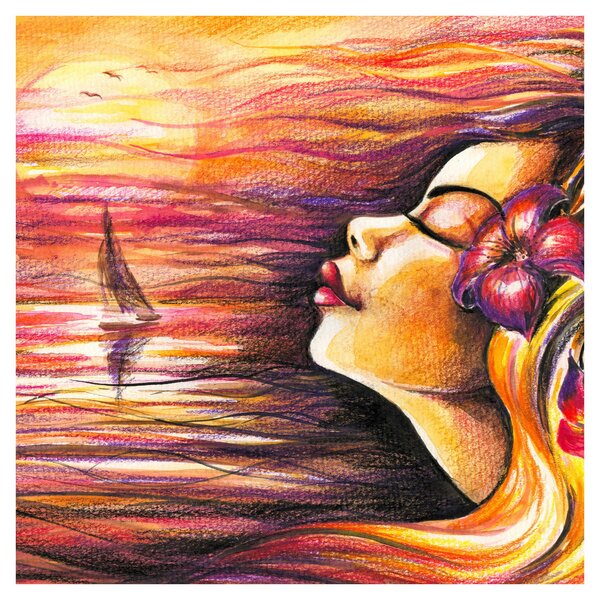 Obraz - Vzpomínky na léto (30x30 cm)