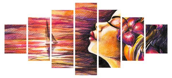 Obraz - Vzpomínky na léto (210x100 cm)