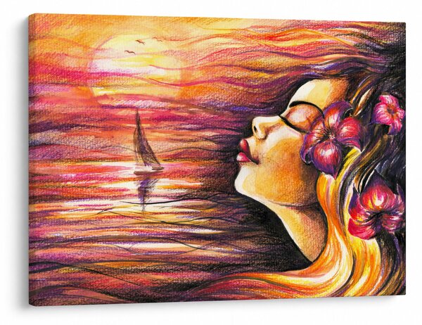 Obraz - Vzpomínky na léto (70x50 cm)