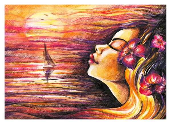 Obraz - Vzpomínky na léto (70x50 cm)