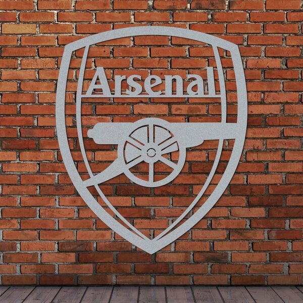 DUBLEZ | Logo fotbalového klubu ze dřeva - Arsenal | Obraz