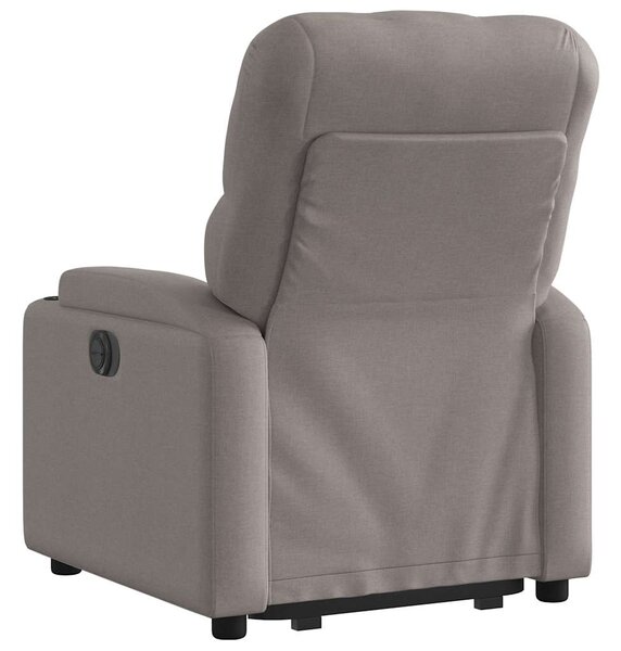 Zvedací polohovací křeslo taupe textil 3204718