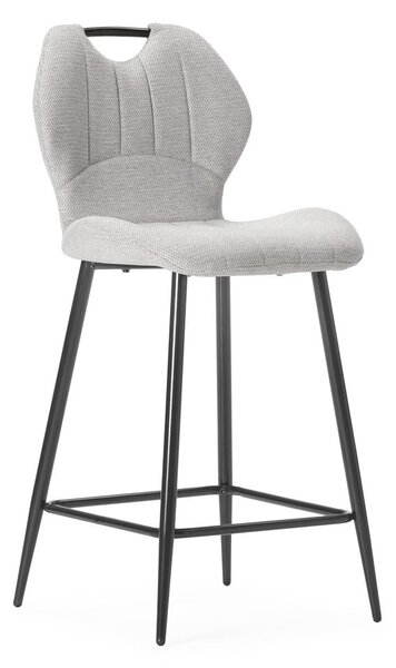 Béžové čalouněné barové židle v sadě 2 ks (výška sedáku 65 cm) Muli – Marckeric