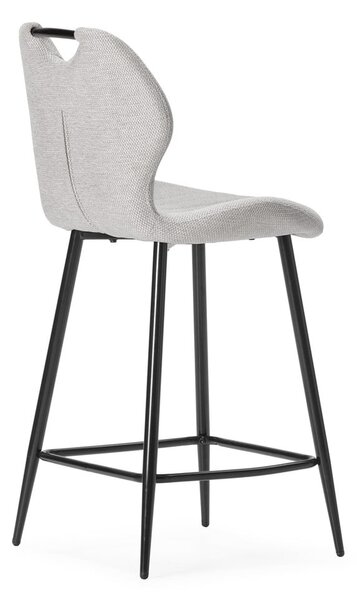 Béžové čalouněné barové židle v sadě 2 ks (výška sedáku 65 cm) Muli – Marckeric