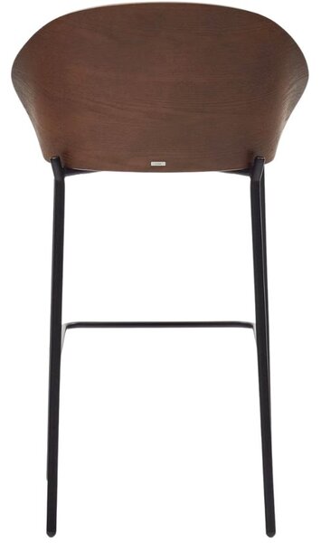 Béžová čalouněná barová židle Kave Home Eamy II. 77 cm