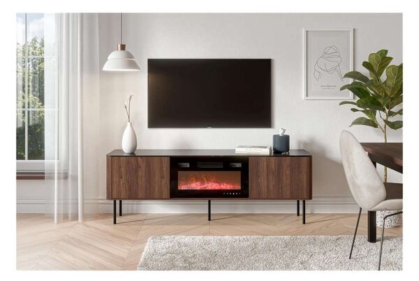 TV stolek Linos I, ořech warmia / černá