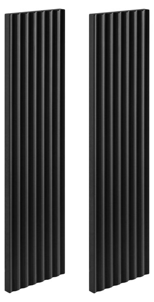 Rodan Zrcadlová Skříňka 40 cm - Šedá - Černé Boční Panely - Závěsná - Bezúchytková - 1dveřová - VENA