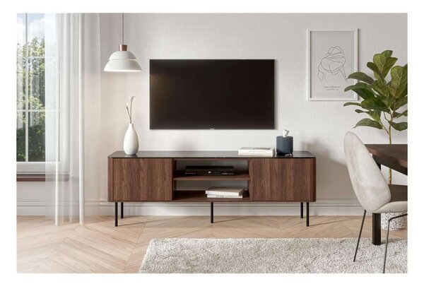 TV stolek Linos I, ořech warmia / černá