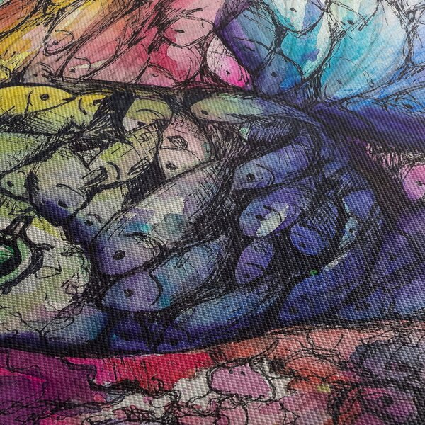 Obraz - Barevná rybička (125x70 cm)