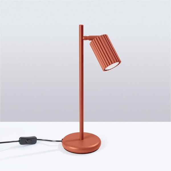 Stolní lampa v cihlové barvě (výška 43 cm) Gleam – Sollux