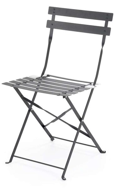 Zahradní balkonový set Perivoli - 2 židle, černá