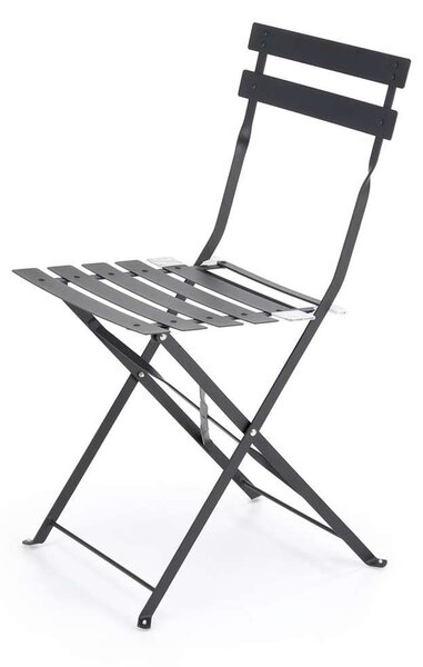 Zahradní balkonový set Perivoli - 2 židle, černá