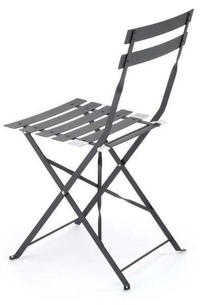 Zahradní balkonový set Perivoli - 2 židle, černá