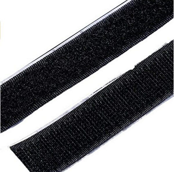 Samolepicí suchý zip, vhodný pro rámy na obrázky, šířka 20 mm, délka 8 m, balení obsahuje 2 kusy