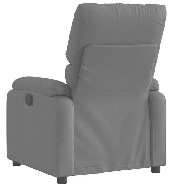 Elektrické polohovací křeslo tmavě šedé textil 3204801