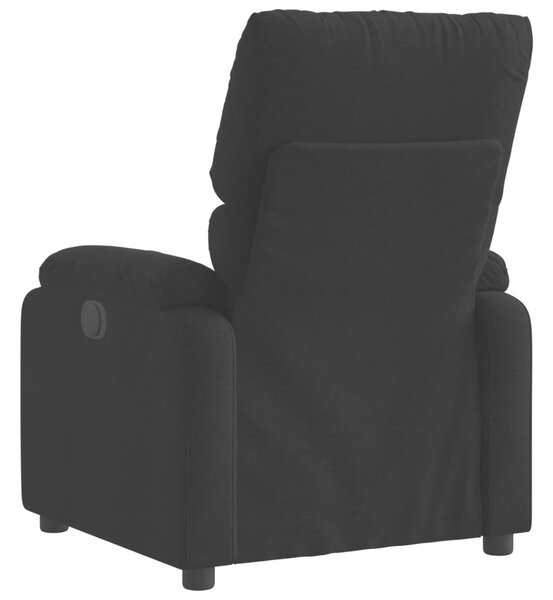 Elektrické polohovací křeslo černé textil 3204802